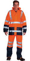 Warnschutzregenhose HIGH - VIS OCEAN