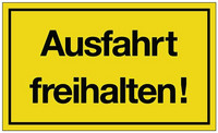 Hinweisschilder